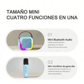 PARLANTE RECARGABLE KARAOKE BLUETOOTH-2